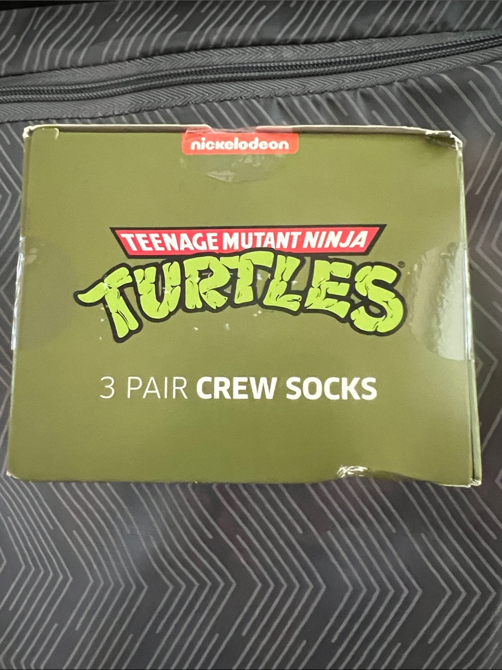 3-Pair Crew Socks - Olive Green